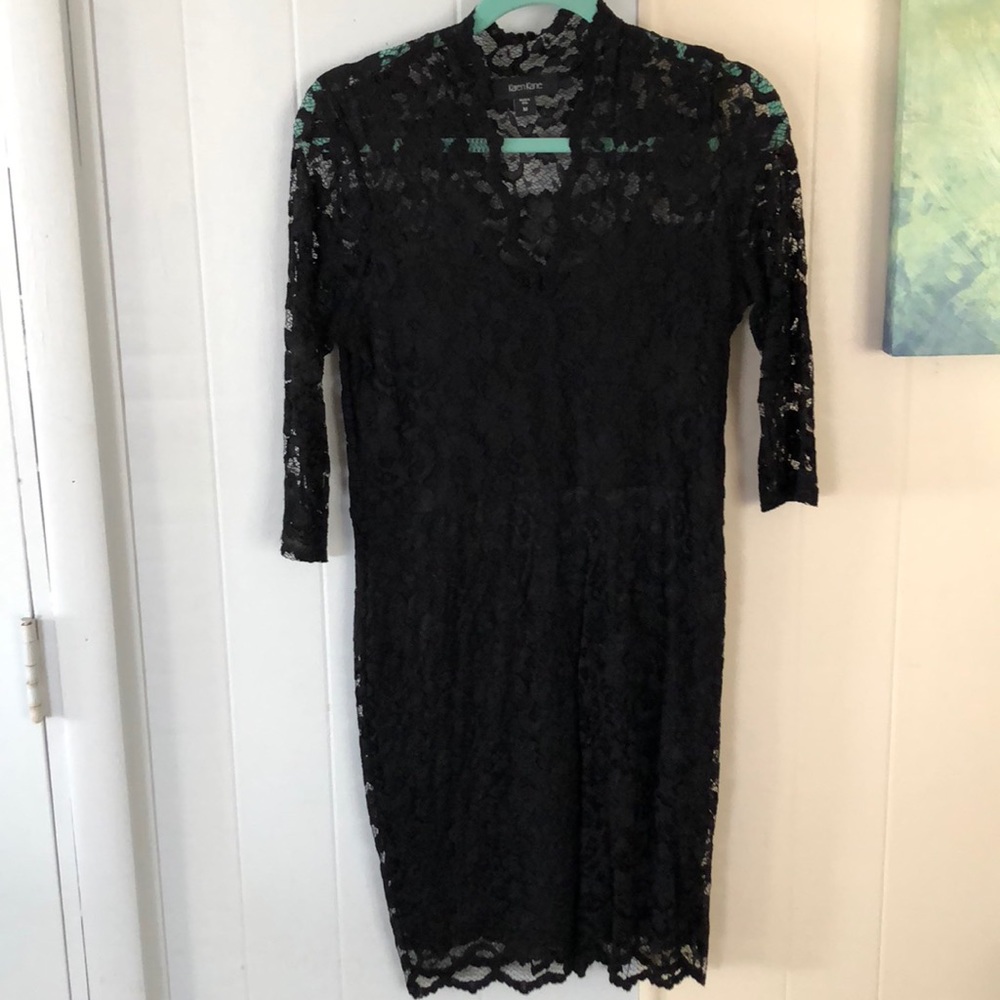 Black lace dress